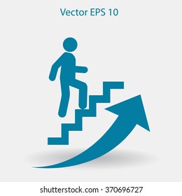 Career ladder vector icon