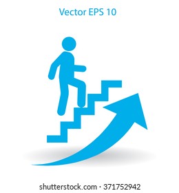 Career ladder vector icon