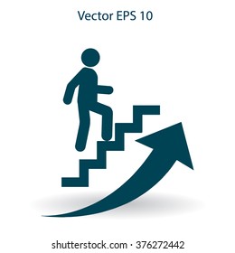 Career ladder vector icon