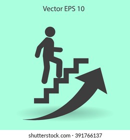 Career ladder vector icon