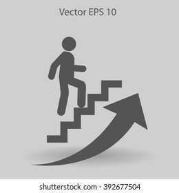 Career ladder vector icon