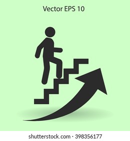 Career ladder vector icon
