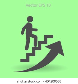Career ladder vector icon