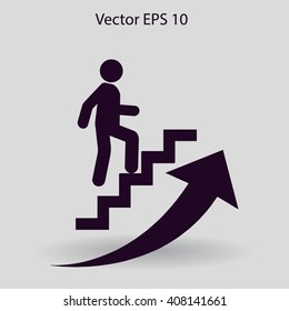 Career ladder vector icon