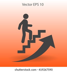 Career ladder vector icon