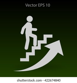 Career ladder vector icon
