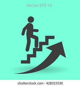 Career ladder vector icon