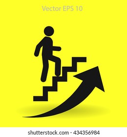 Career ladder vector icon