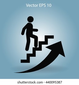 Career ladder vector icon