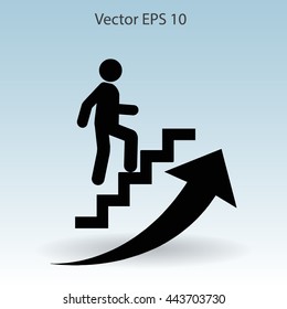 Career ladder vector icon