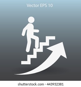 Career ladder vector icon
