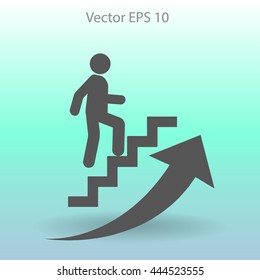 Career ladder vector icon