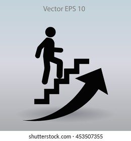 Career ladder vector icon