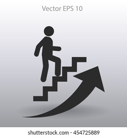 Career ladder vector icon