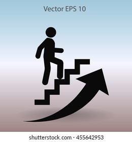Career ladder vector icon