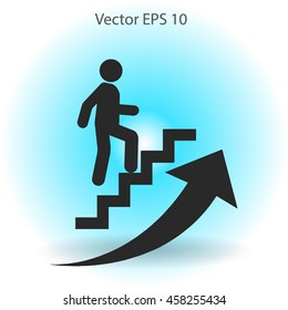 Career ladder vector icon