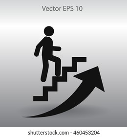 Career ladder vector icon