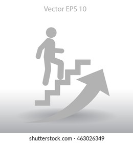 Career ladder vector icon
