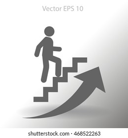 Career ladder vector icon