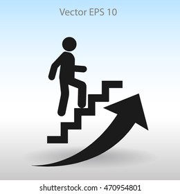 Career ladder vector icon