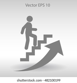 Career ladder vector icon