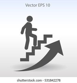 Career ladder vector icon