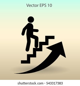 Career ladder vector icon