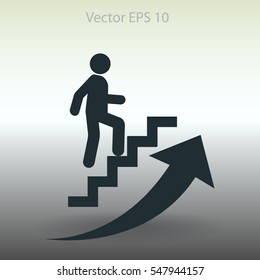 Career ladder vector icon