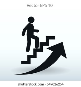 Icono de Vector de la escalera de carrera