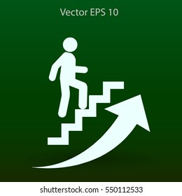 Career ladder vector icon