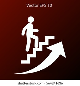 Career ladder vector icon