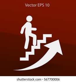 Career ladder vector icon