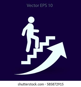 Career ladder vector icon