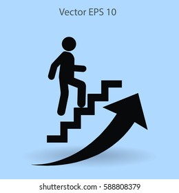 Career ladder vector icon