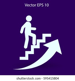 Career ladder vector icon