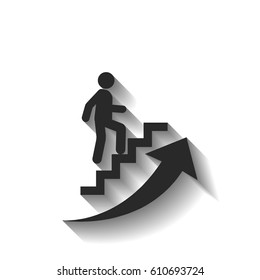Career ladder vector icon