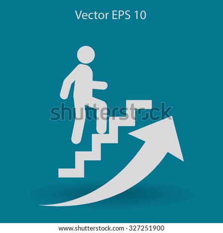 Career ladder vector icon