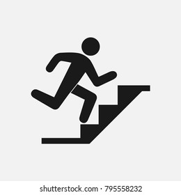 Career ladder vector icon. Vector web image