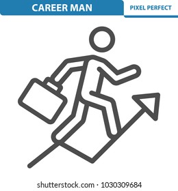 Career Man Icon. Professional, pixel perfect icons optimized for both large and small resolutions. EPS 8 format. 12x size for preview.
