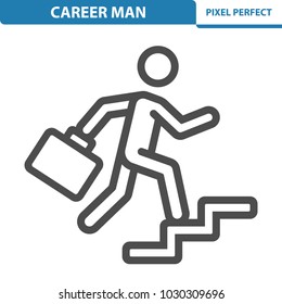 Career Man Icon. Professional, pixel perfect icons optimized for both large and small resolutions. EPS 8 format. 12x size for preview.
