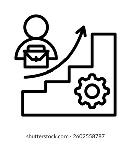 Career Management Icon Element for Design