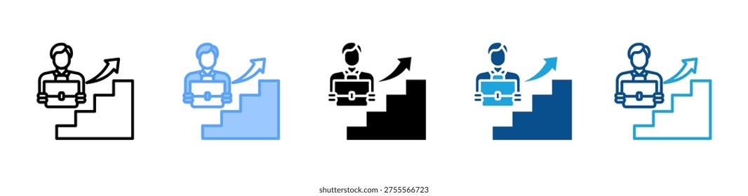 Career Management icon multiple style and collection