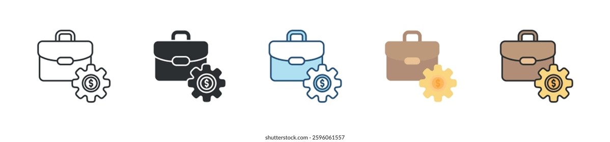 Career Management Icon Set Multiple Style Collection