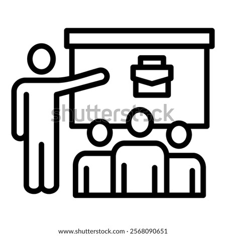 Career Mentorship Icon Element For Design