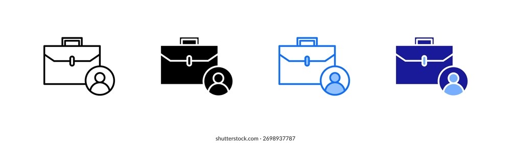 Vector de conjunto de iconos de estilo múltiple