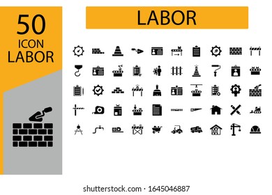 Career, Occupation, Profession icon set in thin line style on white background