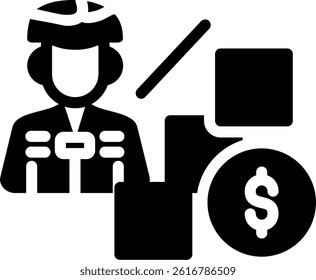 Career Opportunities Glyph Vector Icon Design