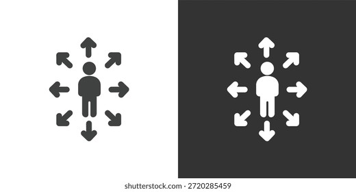 Career Opportunities icon. Solid glyph series icon