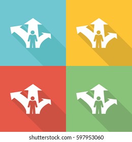 Career Opportunity Flat Icon Concept