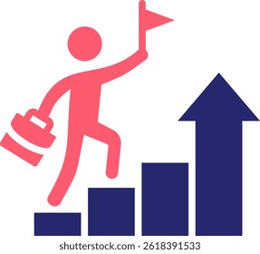 Career Opportunity Icon Fill Vector Illustration